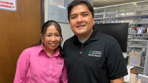 Wilbur and Jazel Jane Bautista, husband and wife, ACTS Pharmacy company owners