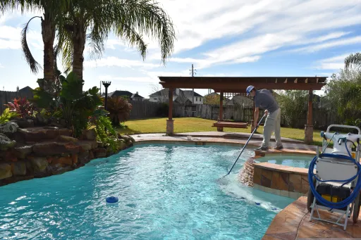 Image of a pool in yard