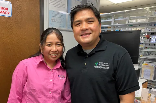 Wilbur and Jazel Jane Bautista, husband and wife, ACTS Pharmacy company owners